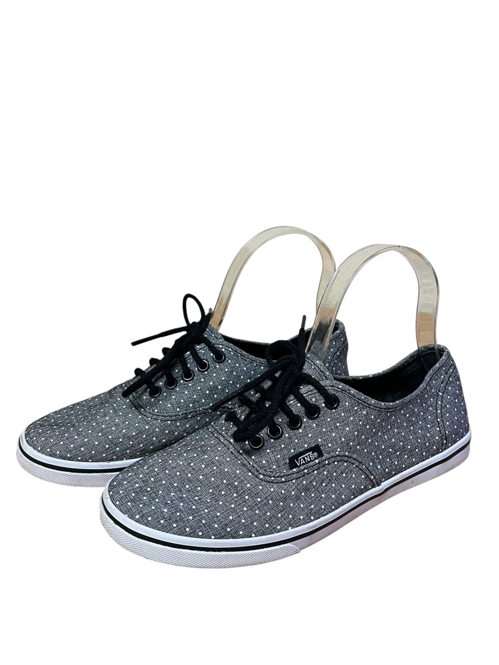 Vans Women's Slim Skate Polka Dot Canvas Low-Top Sneakers Size 6.5
